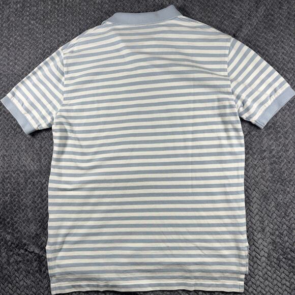 Polo by Ralph Lauren Shirt Mens Medium Striped Polo Preppy Short Sleeve Blue Wt - Picture 4 of 7
